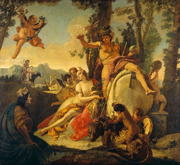 Bacchus und Ariadne - High resolution artwork for analysis and study