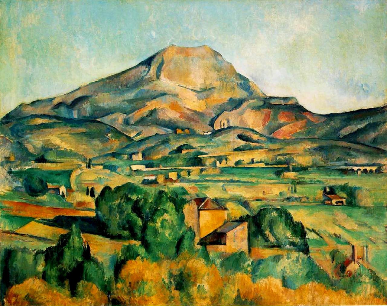 Mont Sainte-Victoire - High resolution artwork for analysis and study